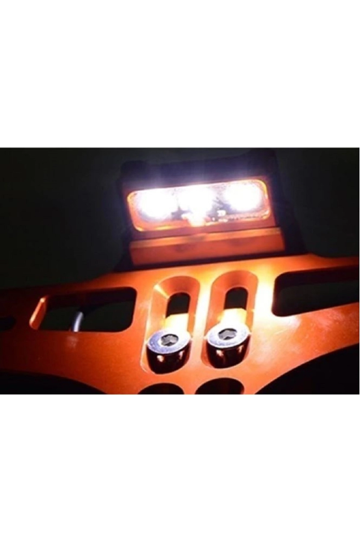 resimler/genel/Katlanabilir Arka Plakalık - Led Işıklı - Cnc Metal - Parlak Renkler - Mavi