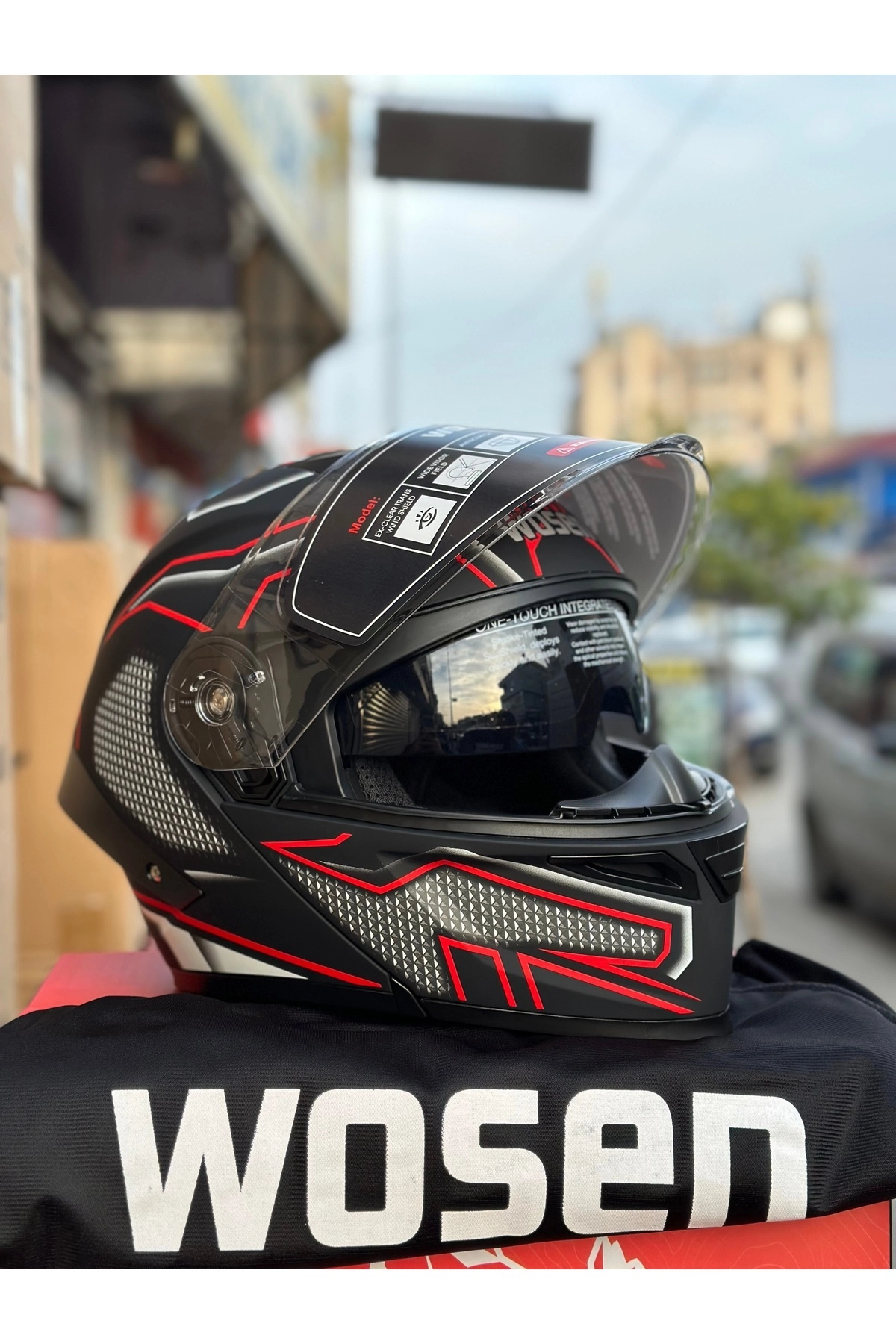 Motokaskk Çene Açılır Motosiklet Kaskı / Güneş Gözlüklü / Buff Hediyeli